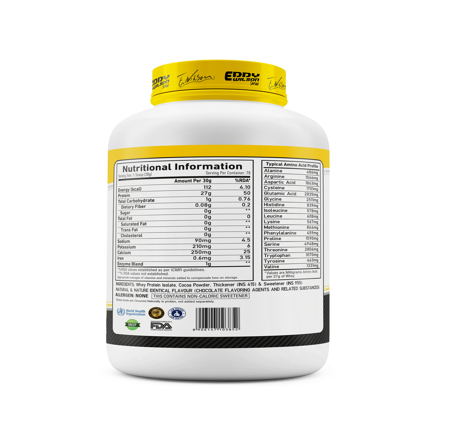 Eddy Wilson ISO-90 Pure Whey Isolate Protein 2.34 Kg
