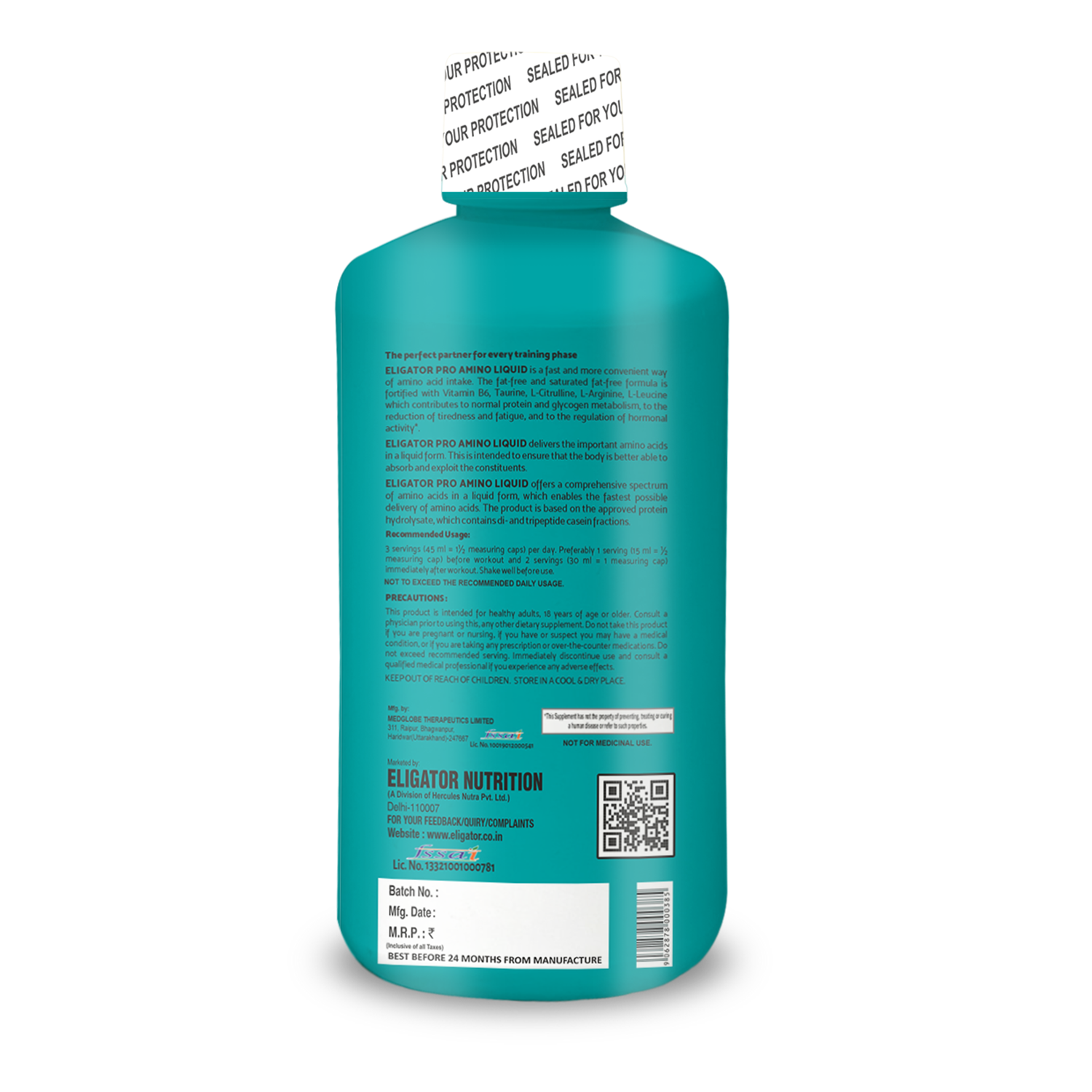 Eligator Nutrition Pro Amino Liquid 66 Servings