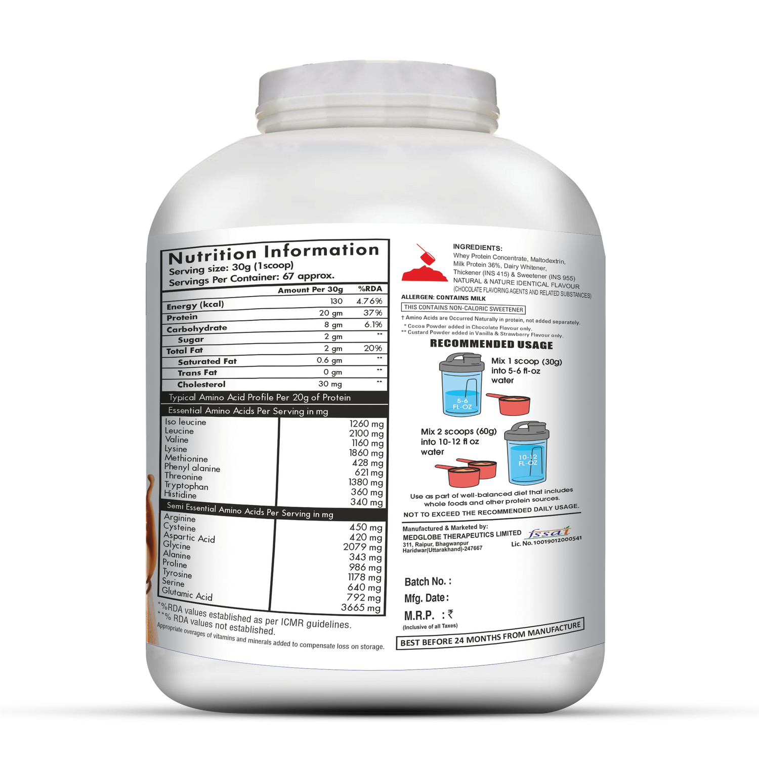 Eligator Nutrition 100 % Platinum Whey
