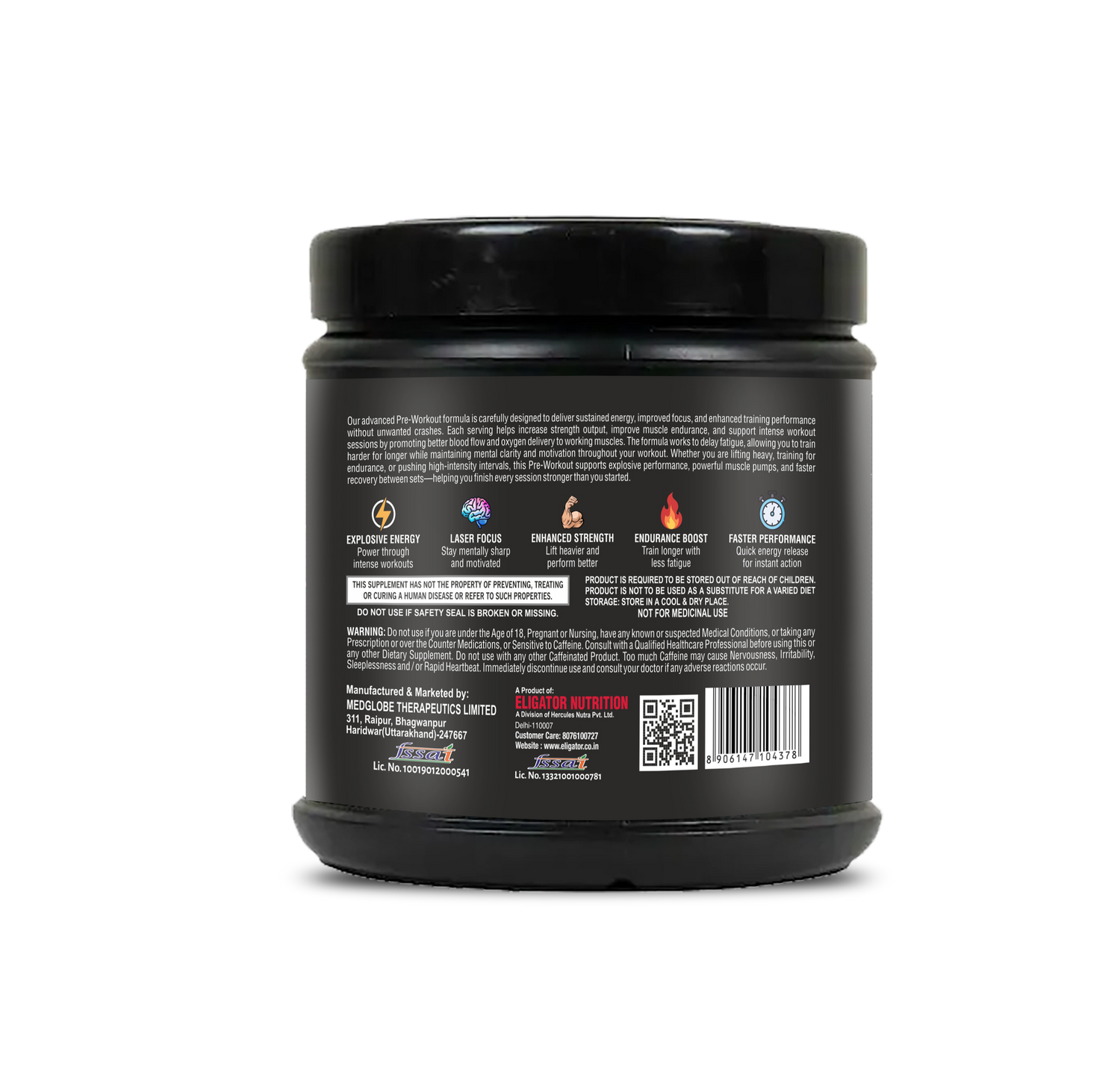 Eligator Mental Pre-Workout 40 Servings