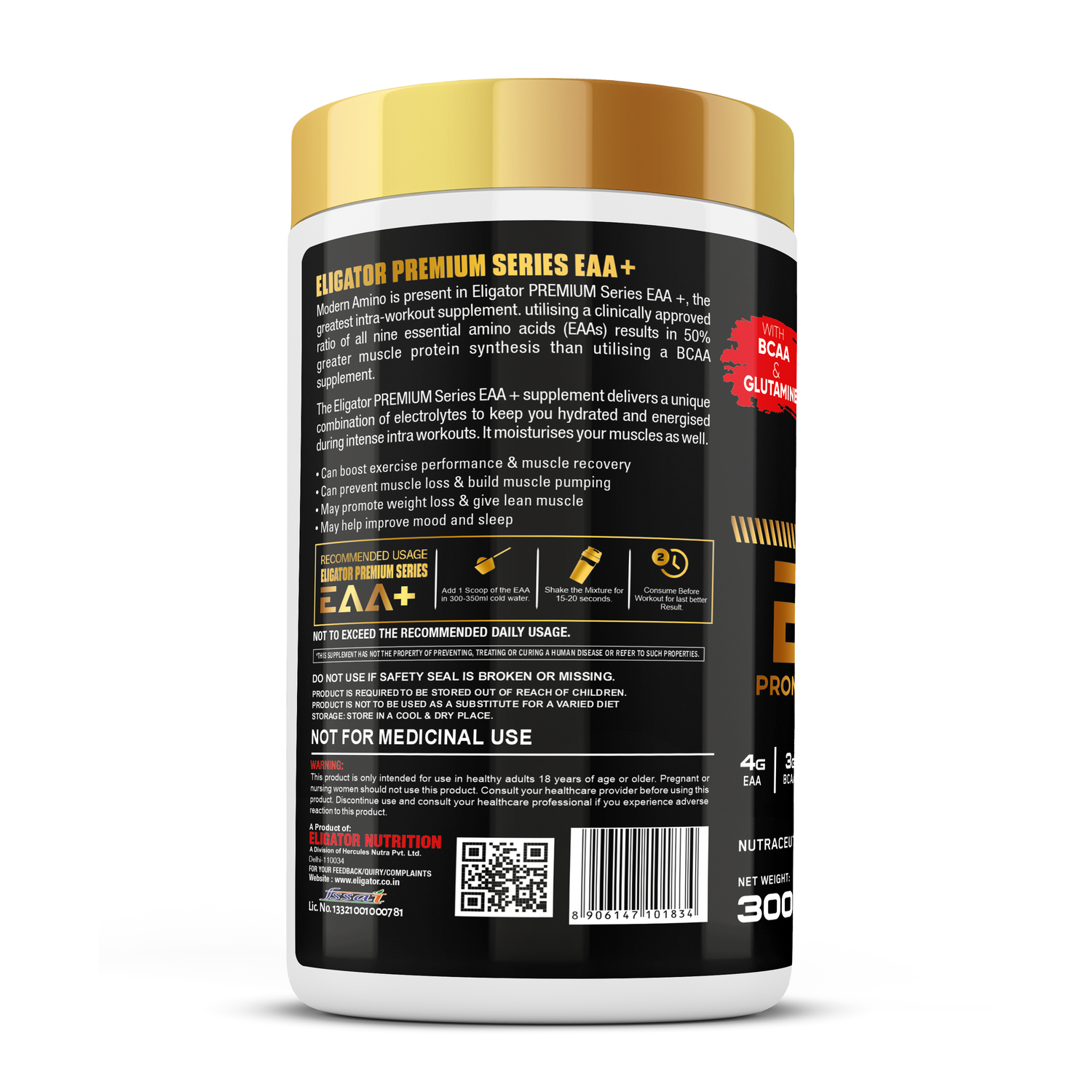 Eligator Nutrition Premium Series EAA 30 Serving