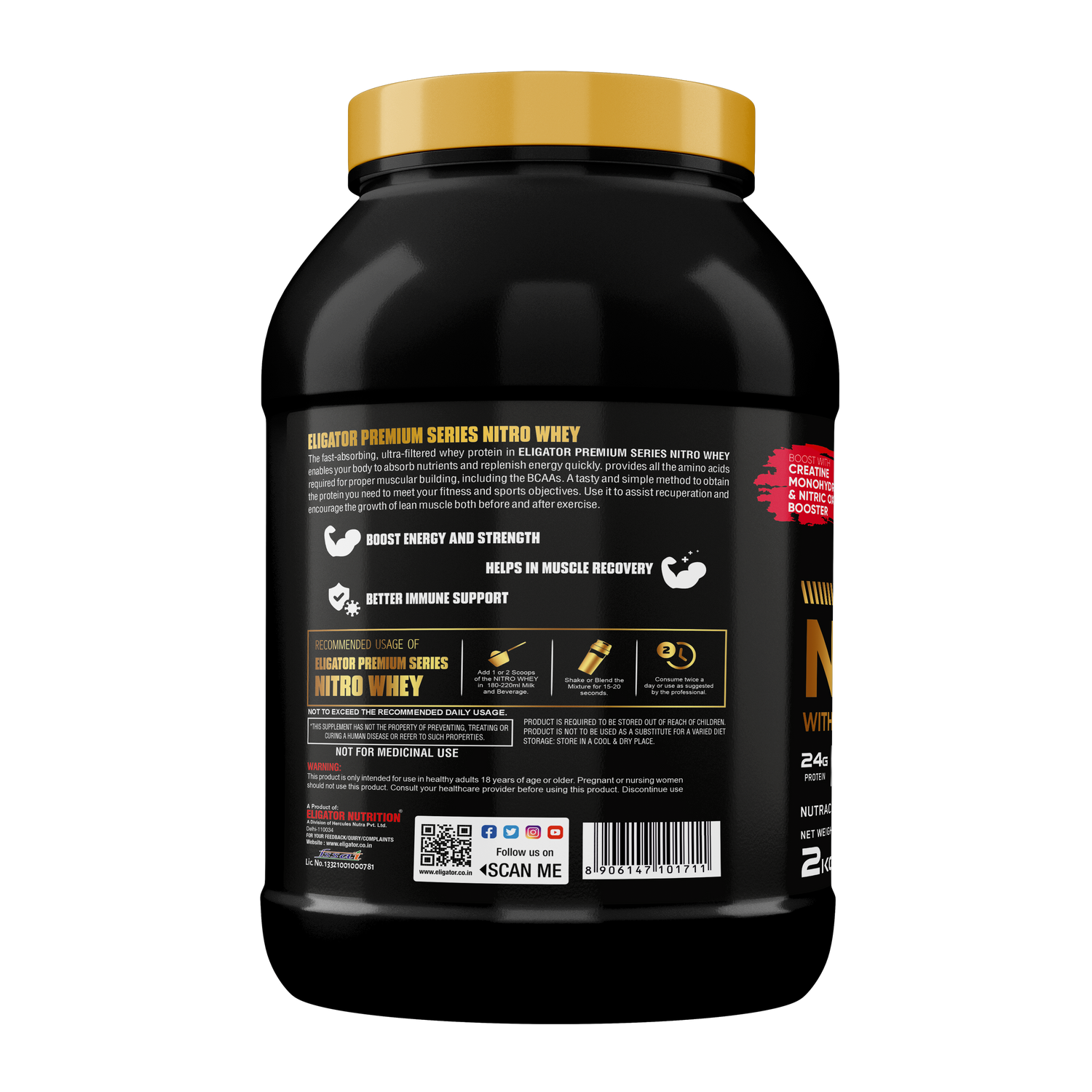Eligator Nutrition Premium Series Nitra Whey 2 Kg