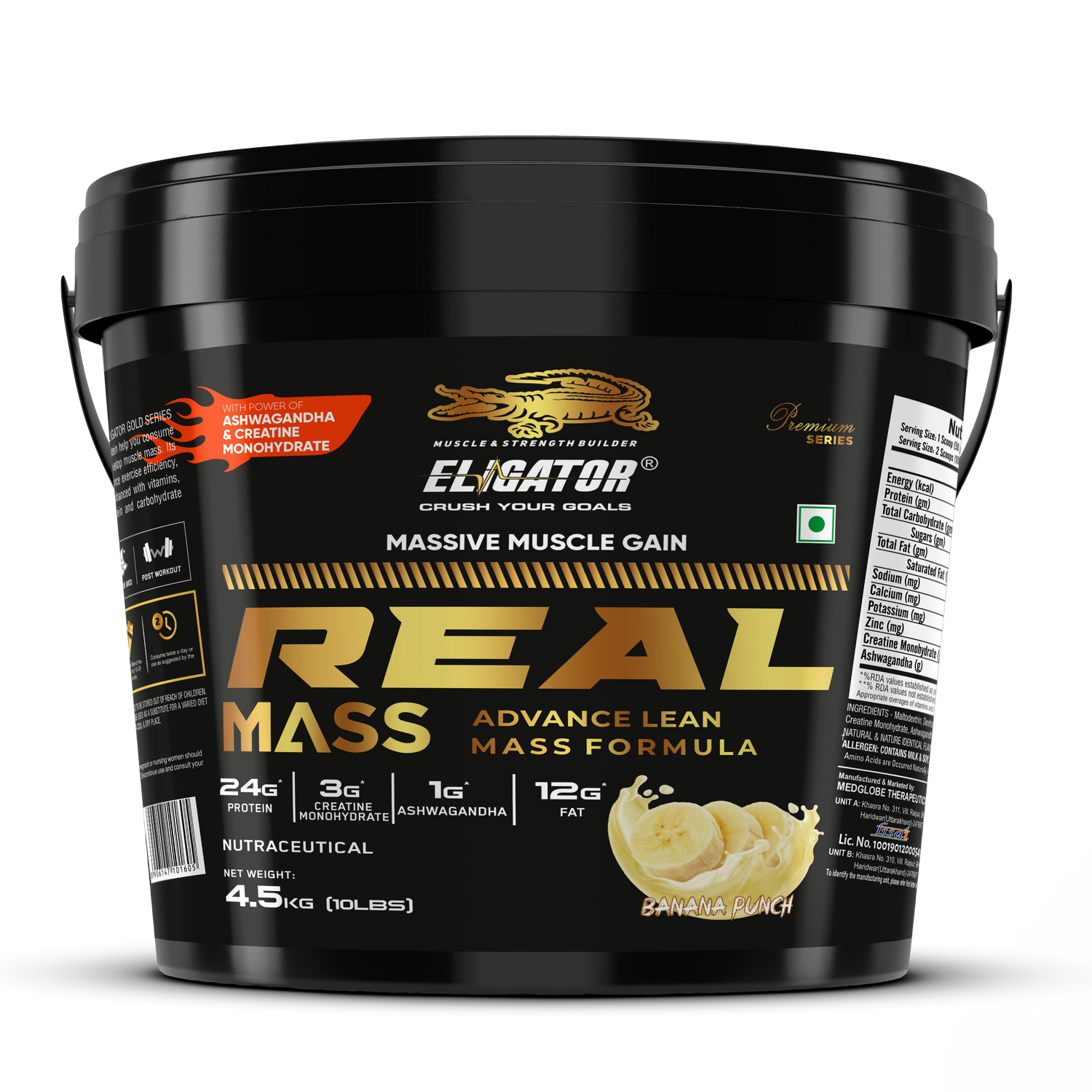 Eligator Nutrition Premium Series Real Mass Gainer