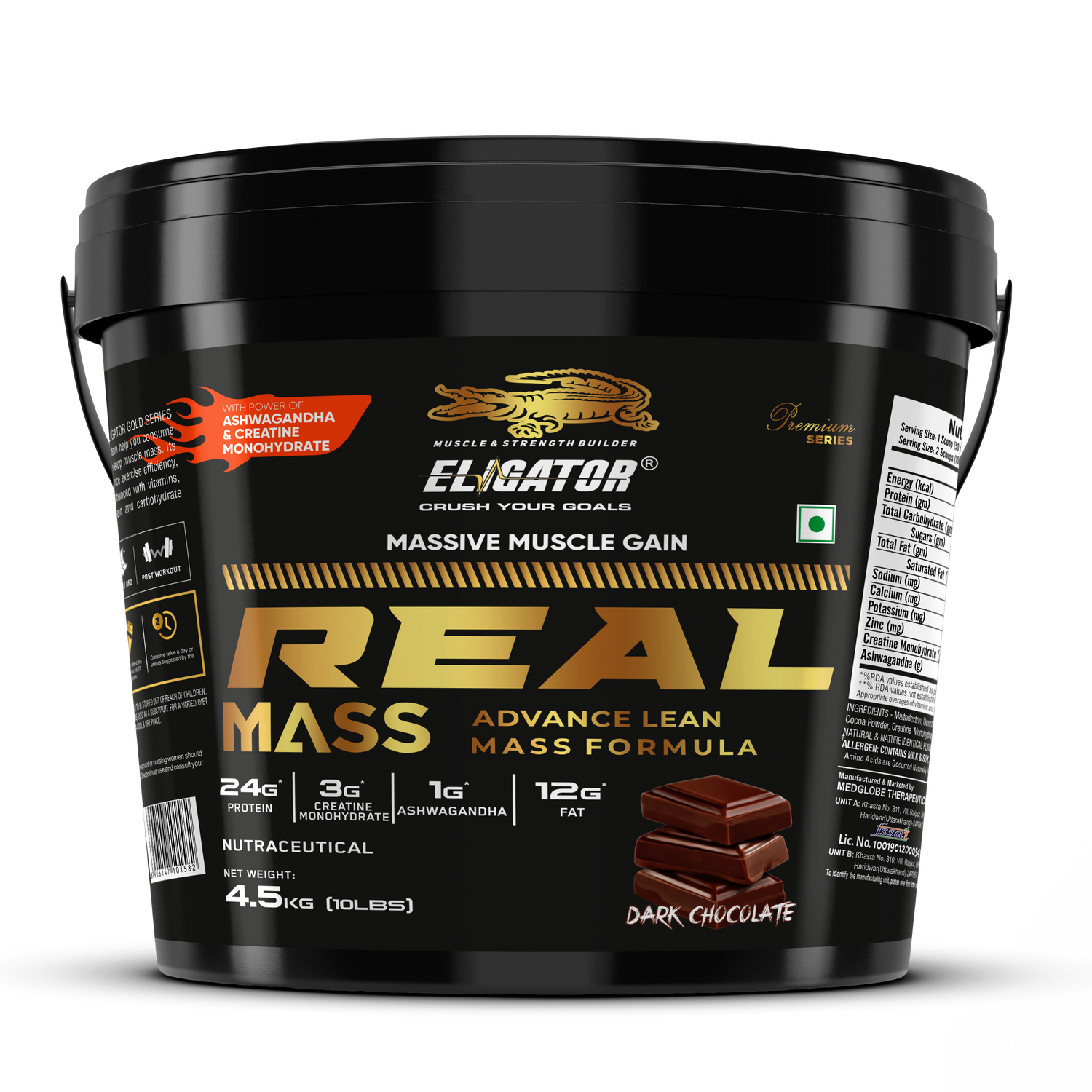 Eligator Nutrition Premium Series Real Mass Gainer