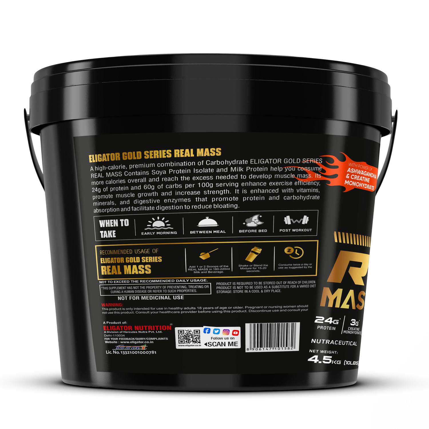 Eligator Nutrition Premium Series Real Mass Gainer