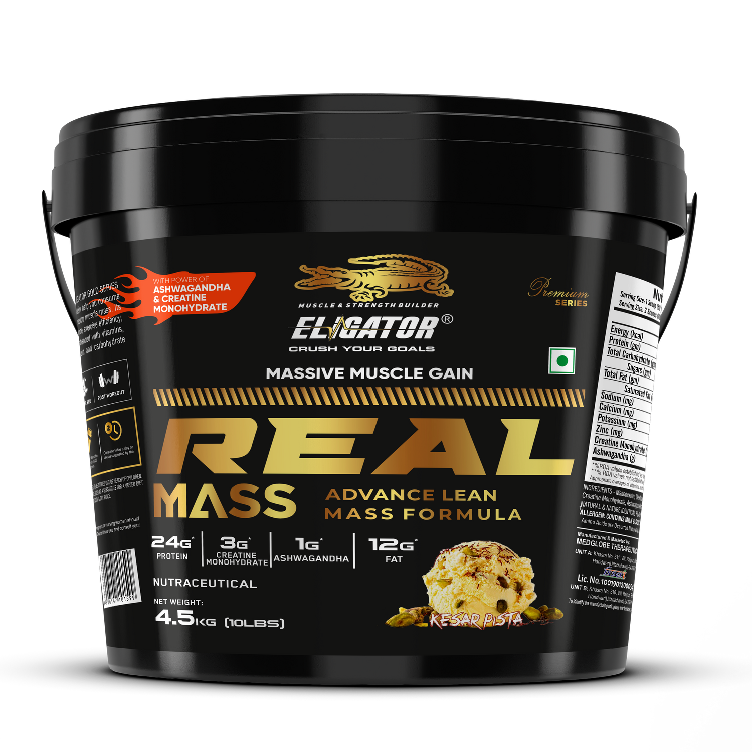 Eligator Nutrition Premium Series Real Mass Gainer