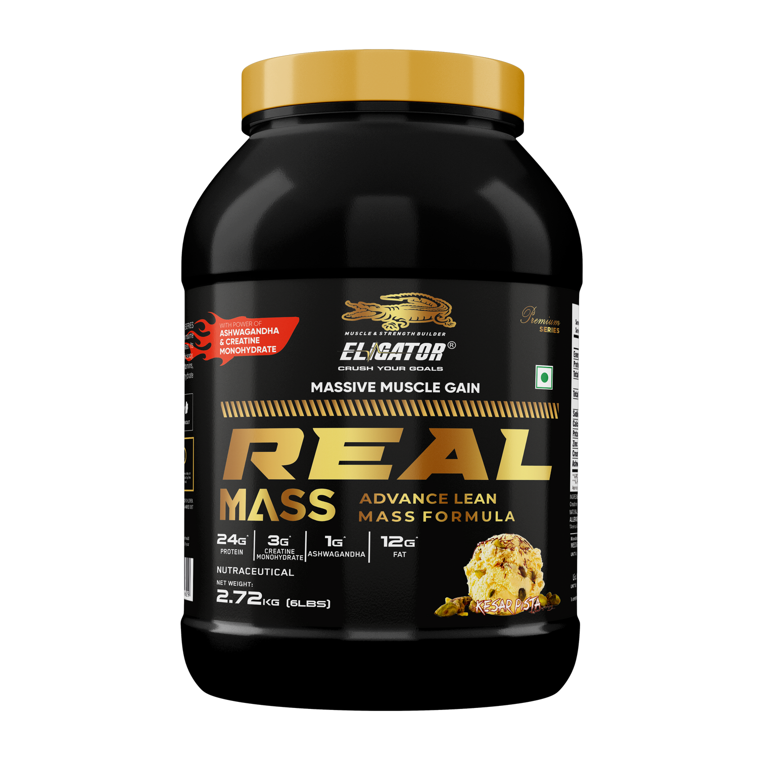 Eligator Nutrition Premium Series Real Mass Gainer
