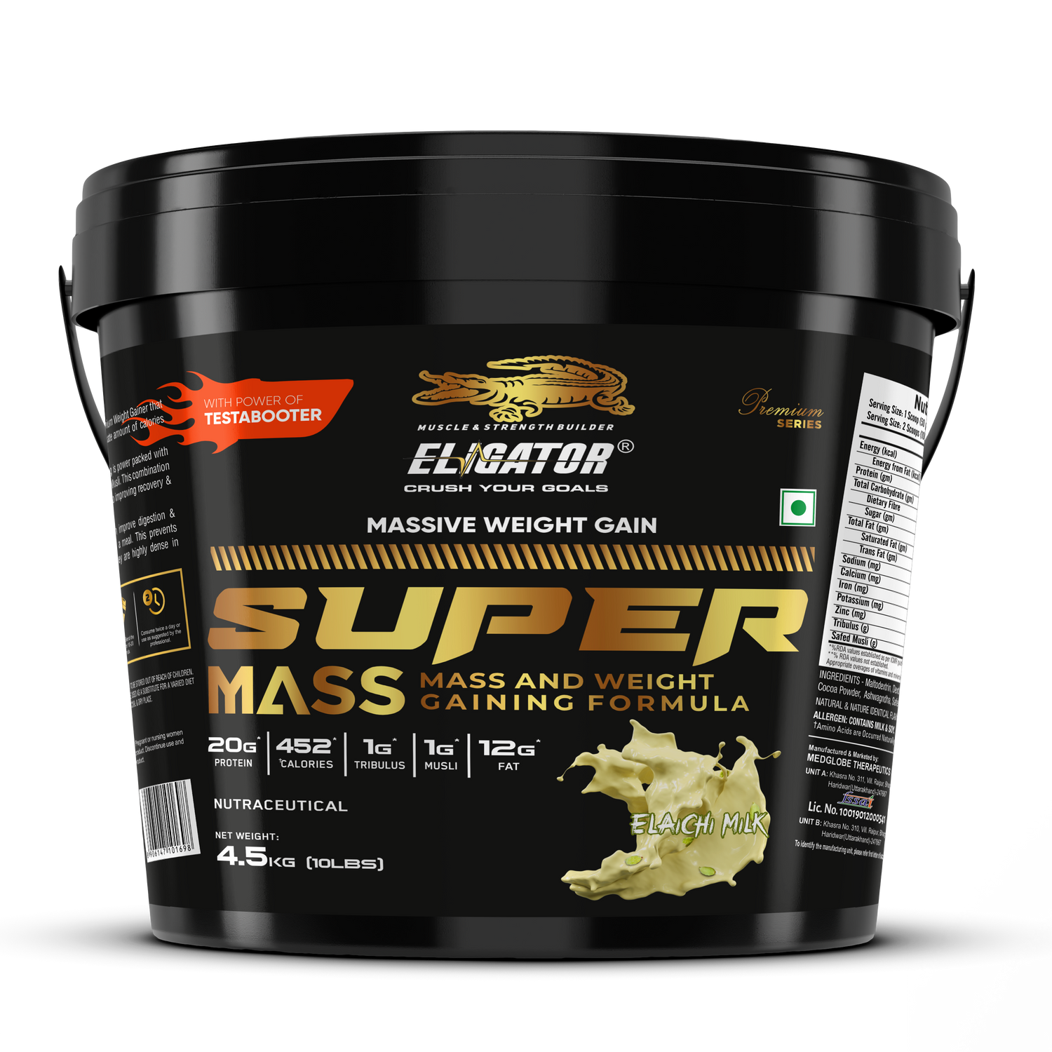 Eligator Nutrition Premium Series Super Mass Gainer