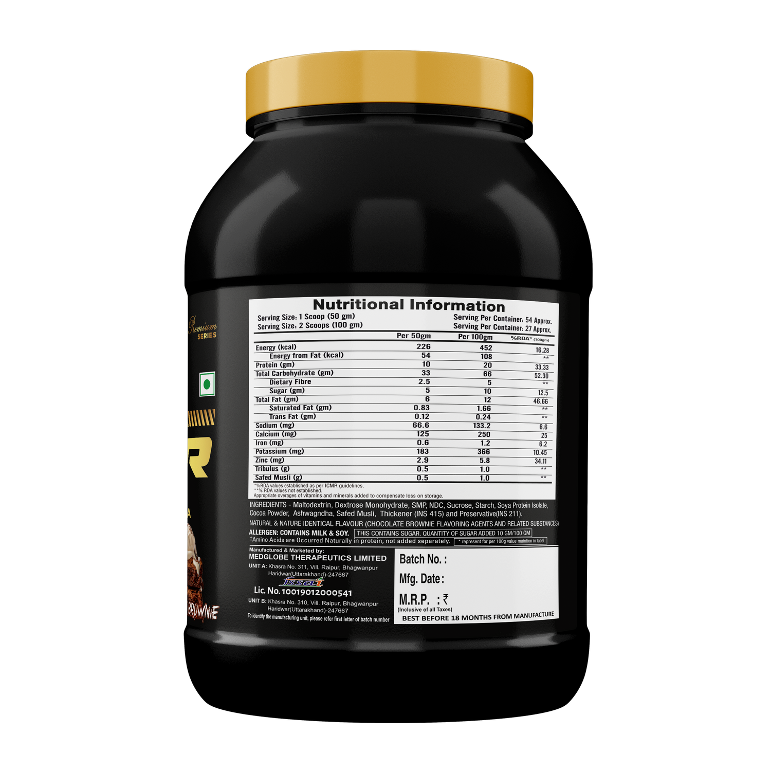 Eligator Nutrition Premium Series Super Mass Gainer