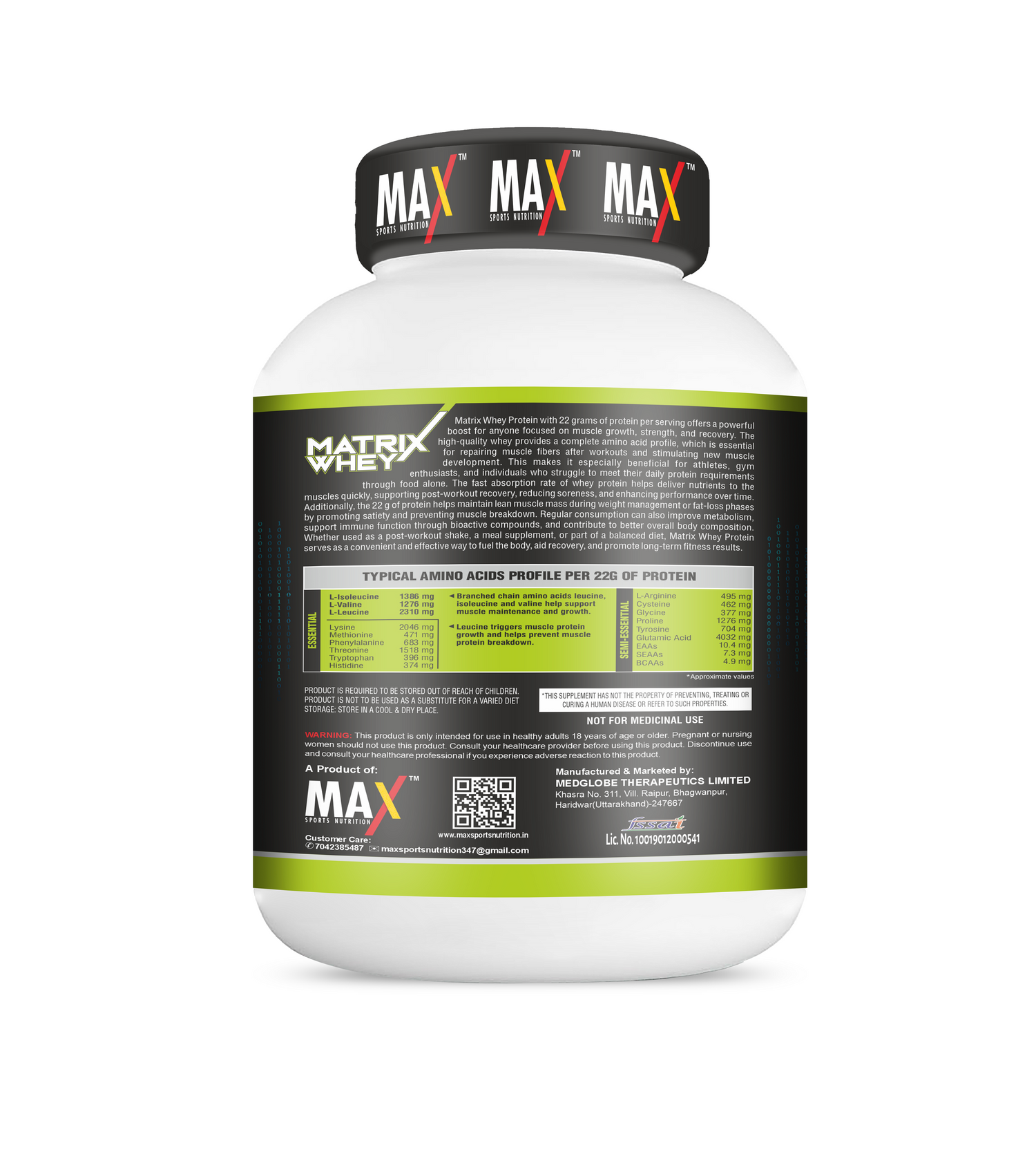 Max Sports Nutrition Matrix Whey Protein 2 Kg