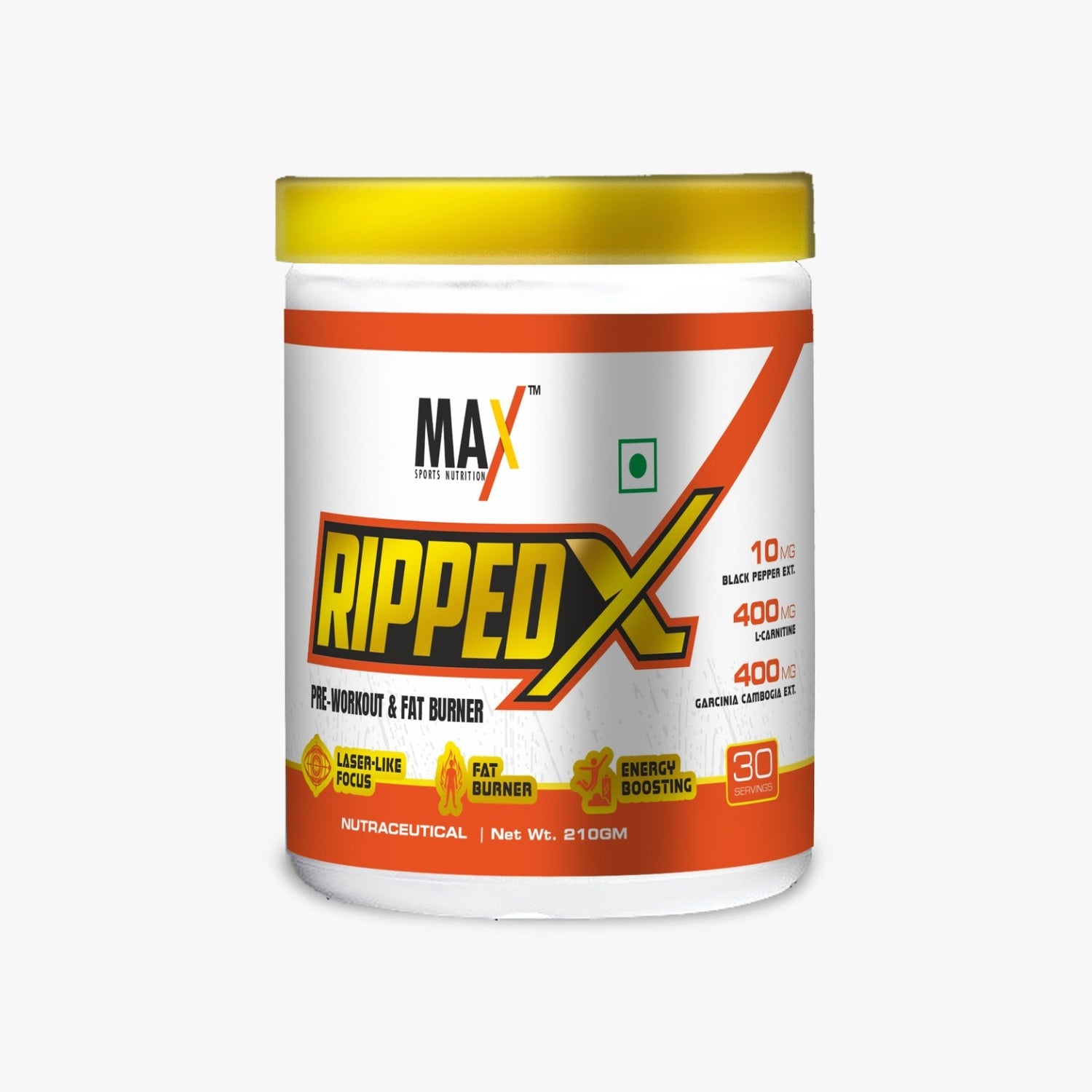 Max Sports Nutrition Ripped X Pre Workout and Fat Burner