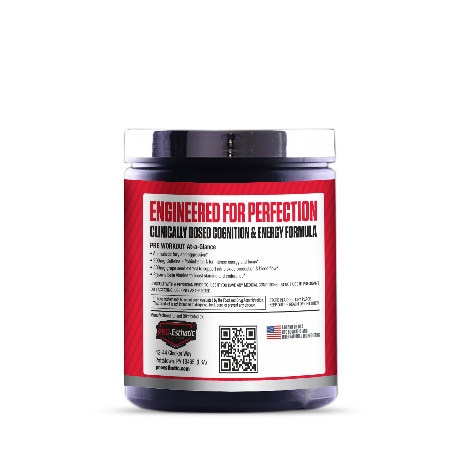 Pro-Esthatic NOX Pre Workout 40 Servings With Shaker