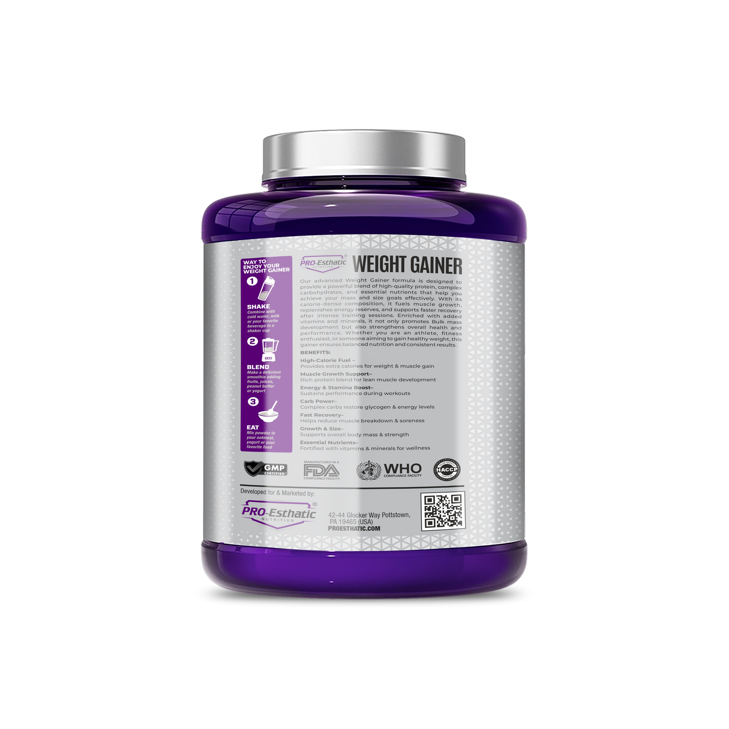 Pro Esthatic Nutrition Weight Gainer 2.72 Kg