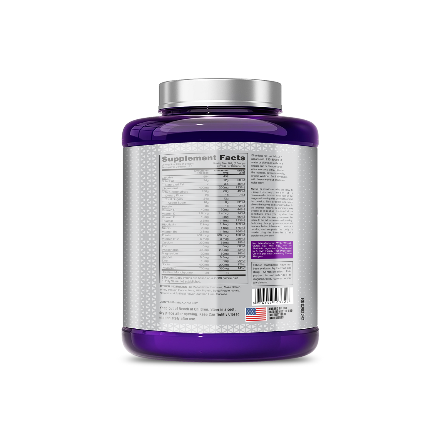 Pro Esthatic Nutrition Weight Gainer 2.72 Kg