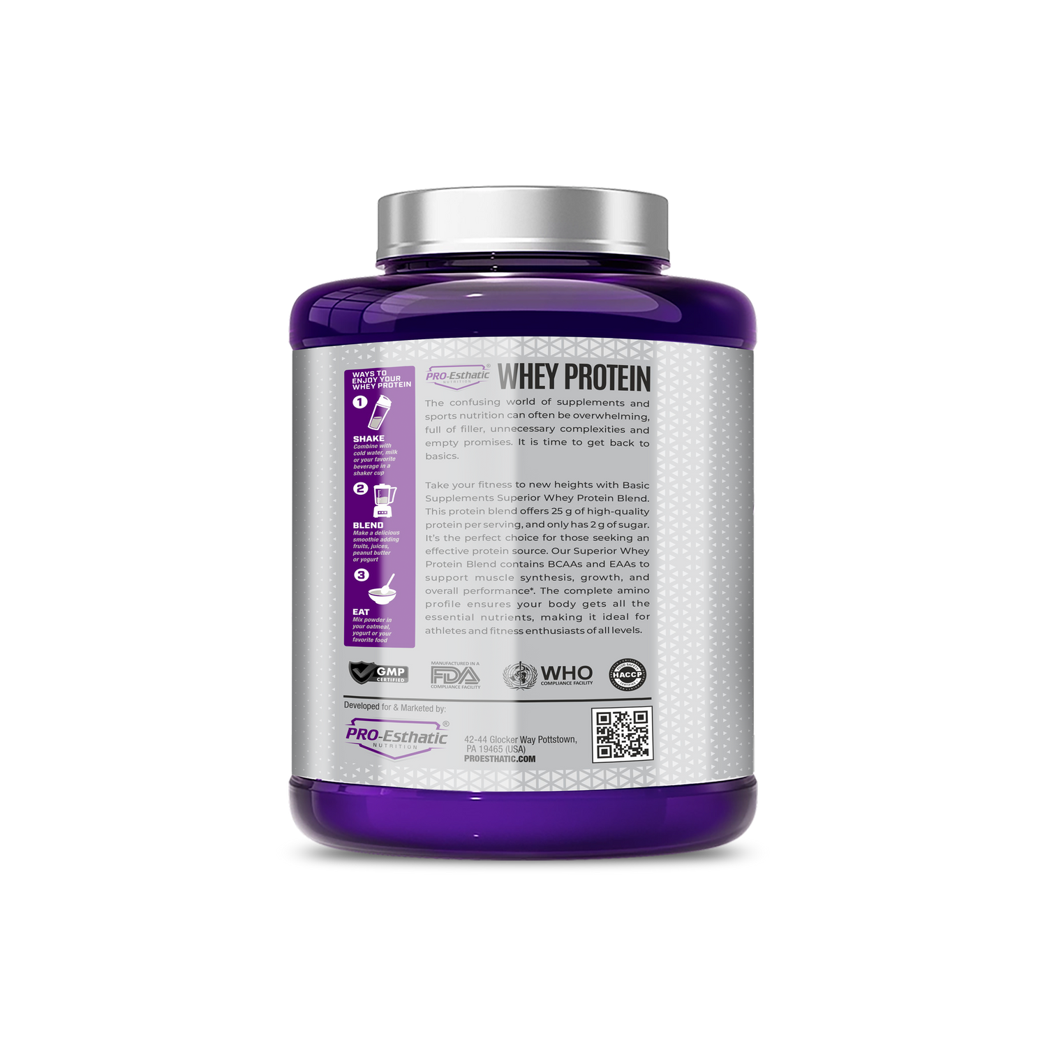 Pro Esthatic Nutrition Whey Protein 5.29 Lbs