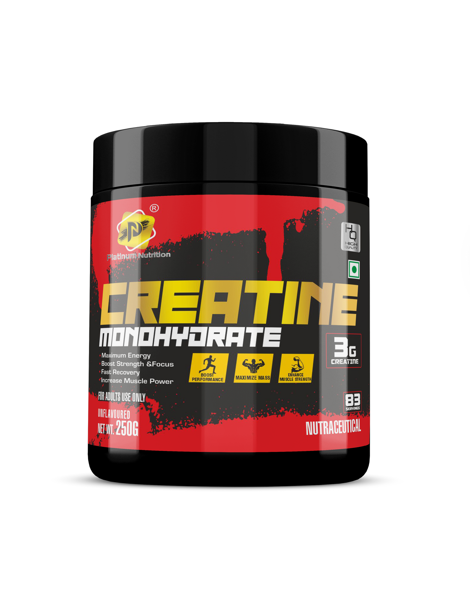 Platinum Nutrition Creatine Monohydrate 83 Servings Unflavour
