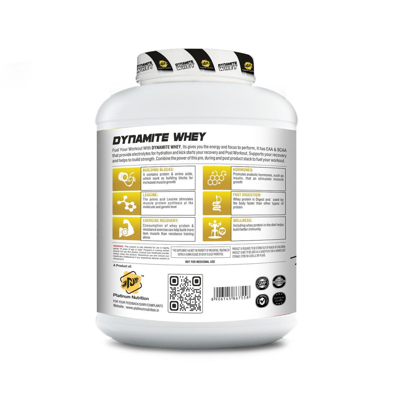 Platinum Nutrition Dynamite Whey with Free Max Sports Multivitamins