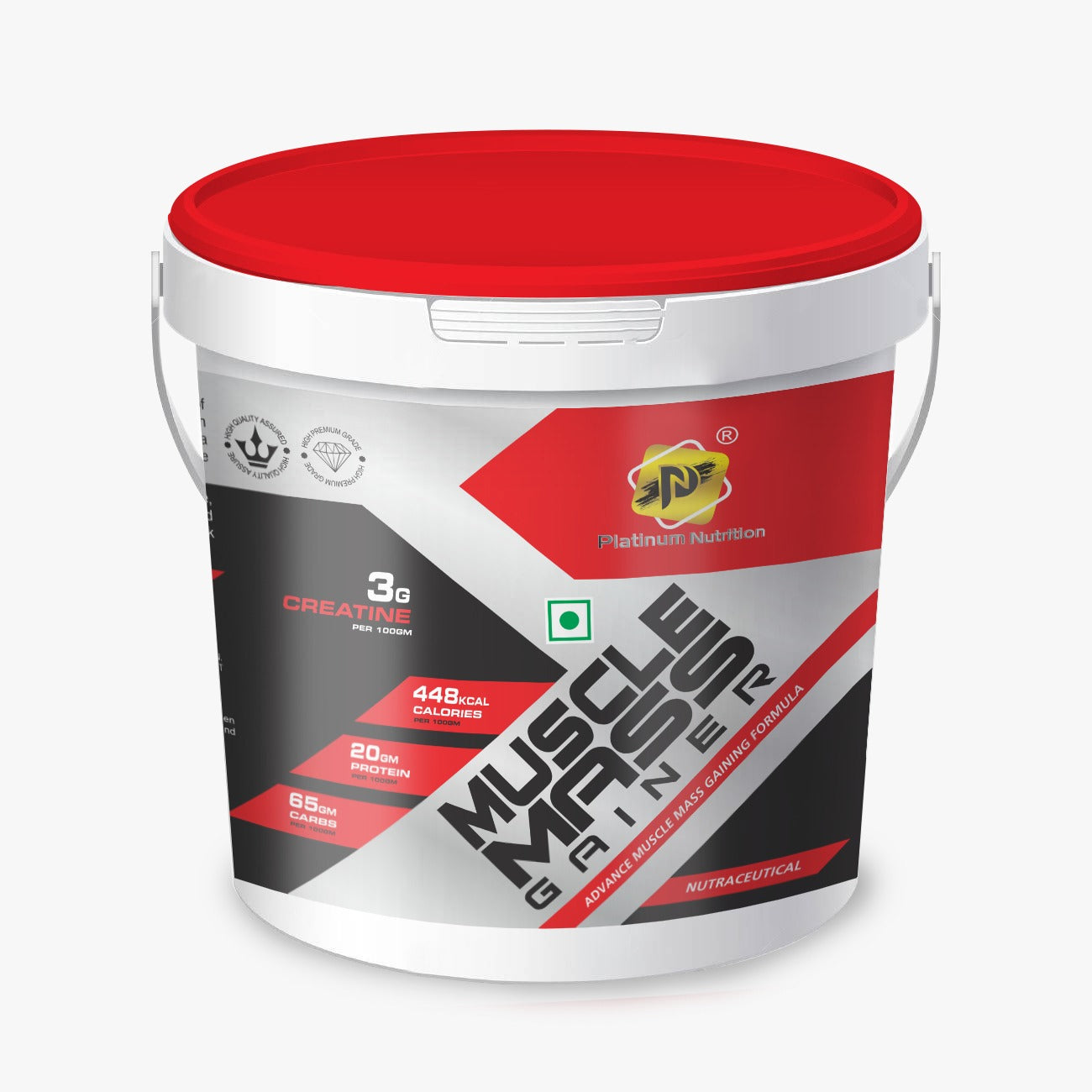 Platinum Nutrition Muscle Mass Gainer Bucket F