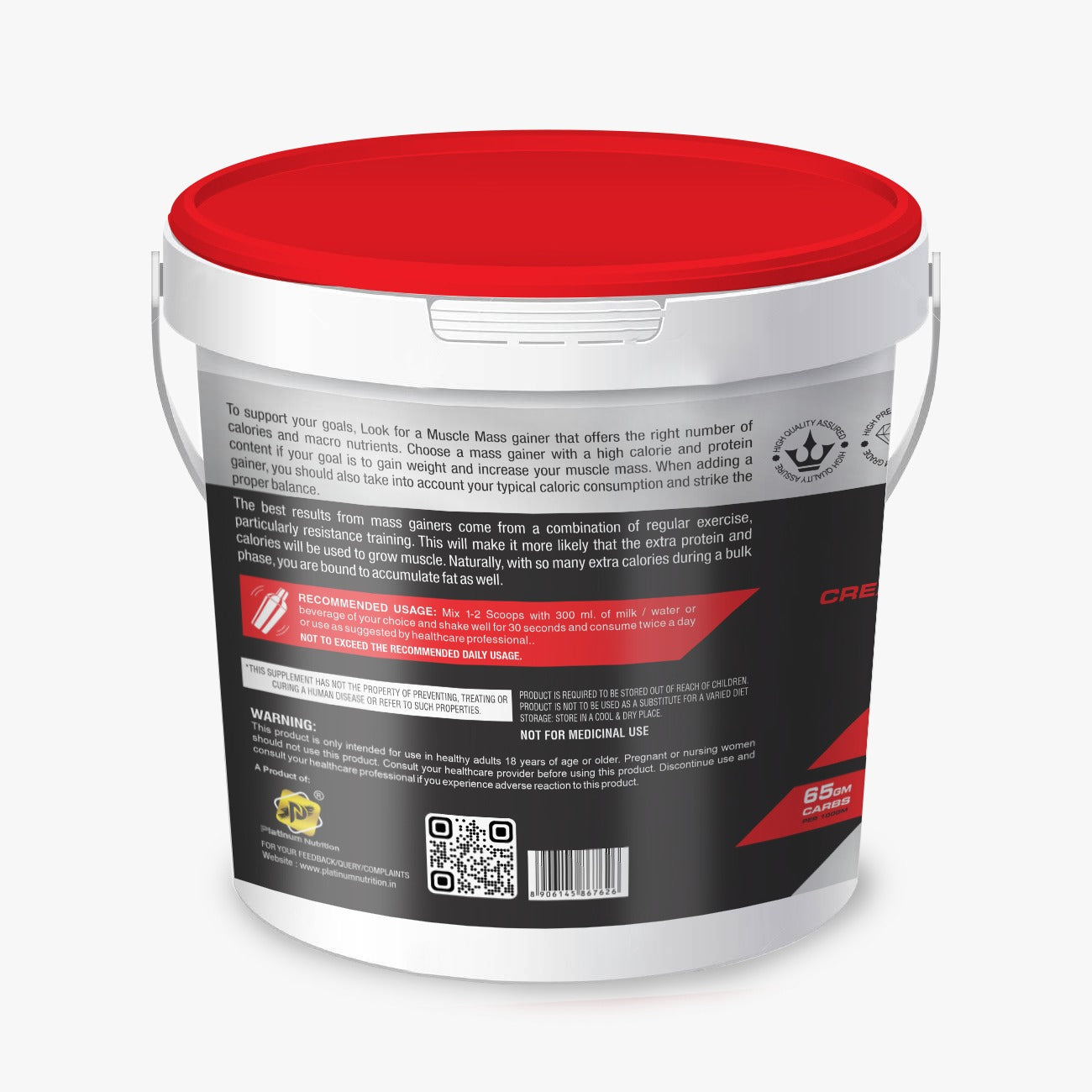 Platinum Nutrition Muscle Mass Gianer