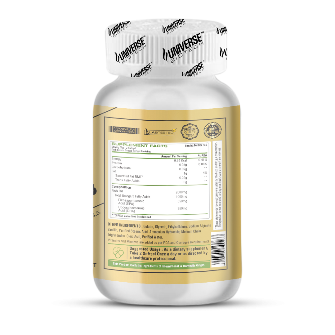 UNIVERSE BIOTECH FISH OIL OMEGA-3 SIDE A