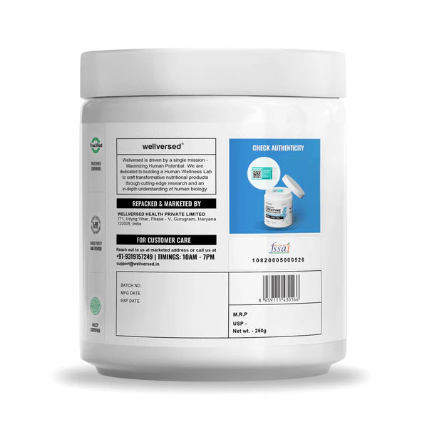 Wellcore Pure Micronised Creatine Monohydrate 307 Gm (83 Servings )