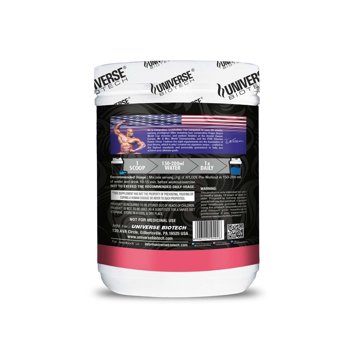 Universe Biotech Xplode Pre-Workout 50 Servings